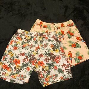 2 Forever 21 Beach Shorts